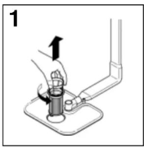 CANDY LS A50011 A - Cleaning the filters - 1