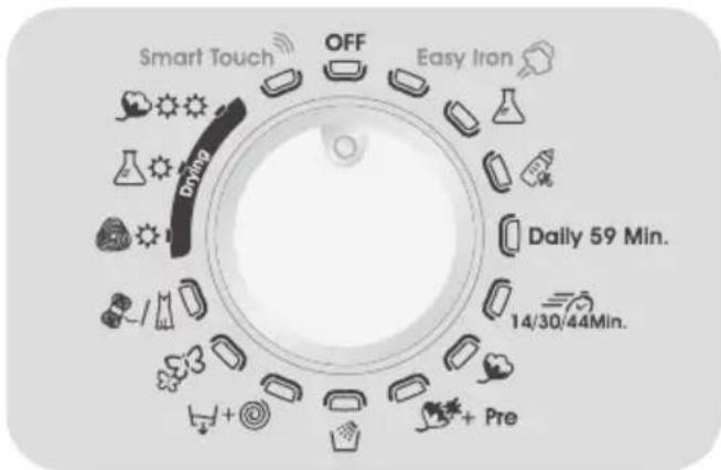 Smart Touch OFF Easy Iron Drying Daily 59 Min. 14/30/44Min. + Pre