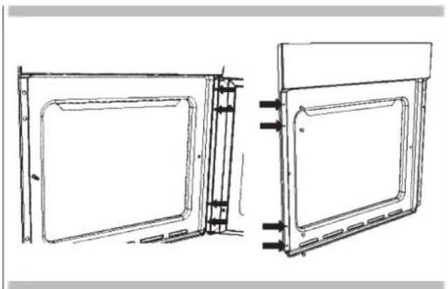 CANDY MEF340VTX - Extracción de la puerta del hora corredera - 2