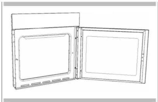 CANDY MEF340VTX - Removing the slide oven door - 1