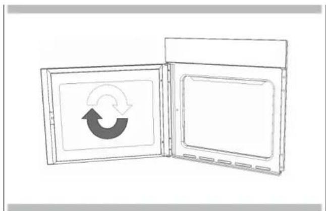 CANDY MEF340VTX - Tür mit seitlicher Öffnung abnehmen - 3
