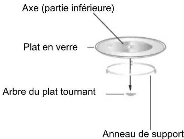 CANDY CBWM 30 DS - Installation du plat tournant - 1