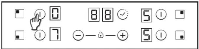 CANDY PCT25CBCH64CCB - Opcja blokady rodzicielskiej - 1
