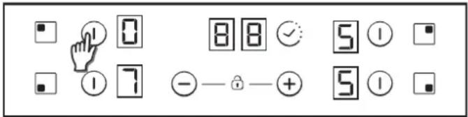 CANDY PCT25CBCH64CCB - Selecting a zone - 1