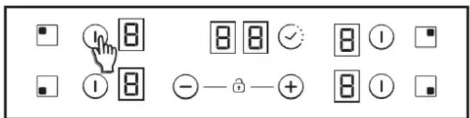 CANDY PCT25CBCH64CCB - Switch ON/OFF a heater zone - 1