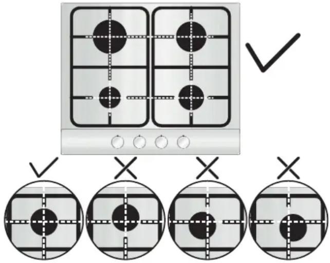 CANDY CHW6LPX - A TÜZHELYLAP HASZNÁLATA FELHASZNÁLÖI UTASITÁSOK - 1