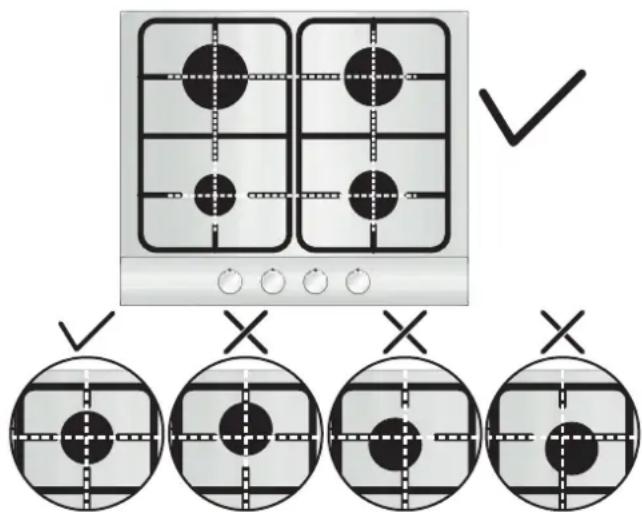 CANDY CHW6LPX - UTILIZAREA PLITEI INSTRUÇIUNI DE UTILIZARE - 1