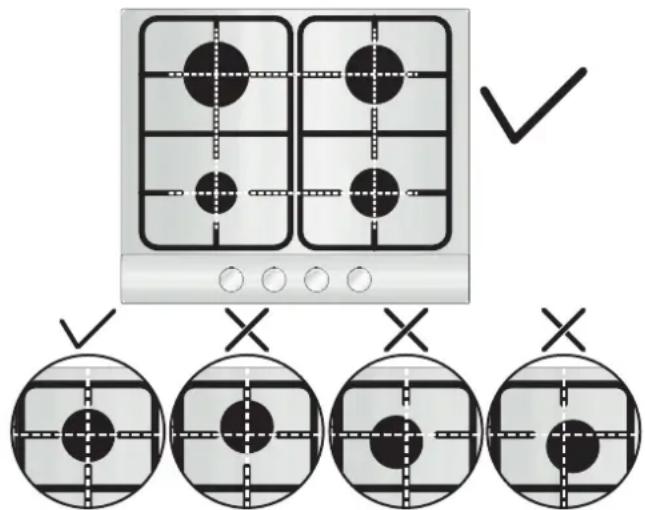 CANDY CHW6LPX - UTILISATION DE LA TABLE - 1