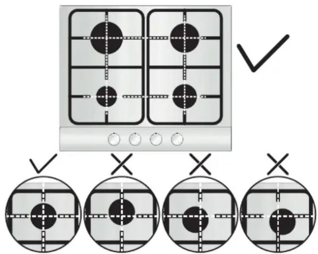 CANDY CHW6LPX - UZYTKOWANIE PLYTY - INSTRUKCJE DLA UZYTKOWNIKA - 1
