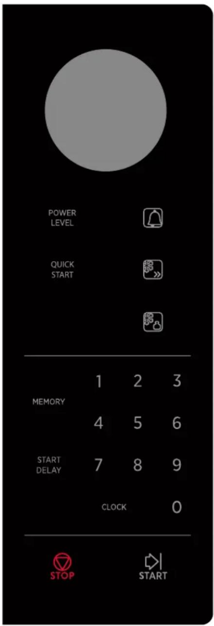 HOOVER CHEFVOLUTION HMW25STB - CONTROL PANEL - 1