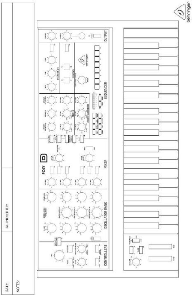 BEHRINGER Poly D - Patch Number - 1