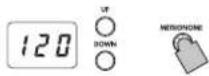 KORG LP380U - Turning on/off the metronome - 1
