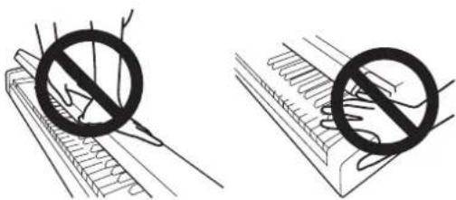 KORG LP380U - Schließen des Tastaturdeckels - 3