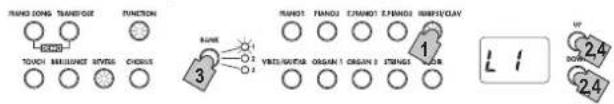 KORG LP380U - Especificación de octavas de capas - 1