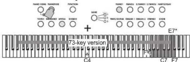 KORG LP380U - Transpose - 2