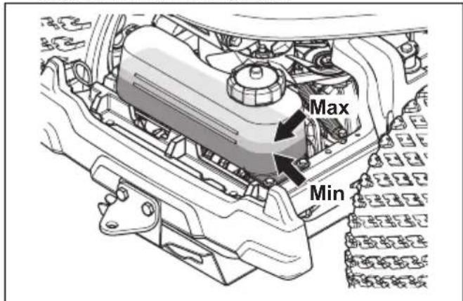 HUSQVARNA R 420TsX AWD - Preverjanje nivoja olja menjalnika - 3