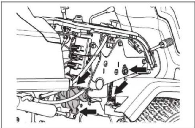 HUSQVARNA R 420TsX AWD - MazanjeŽične potegeplina,čoka in ležajev ročice - 2