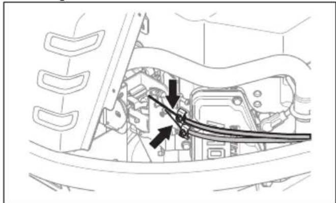 HUSQVARNA R 420TsX AWD - So schmieren Sie das Gaskabel, Choke-Kabel und die Hebel-Lager () - 1