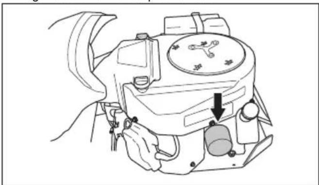 HUSQVARNA R 420TsX AWD - Pour remplacer l'huile moteur et le filtré à huile - 4