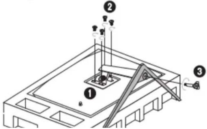 MSI Optix G27C6 - L'installation du pied de support [Optix G24C6 / Optix G27C6] - 1