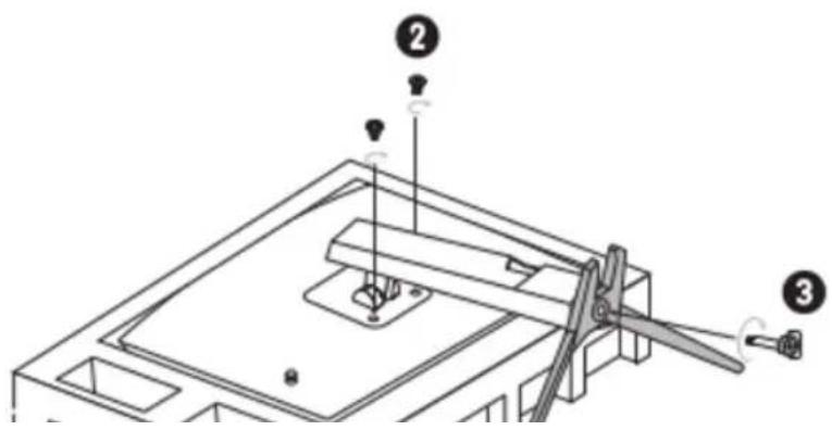 MSI Optix G27C6 - L'installation du pied de support (Optix G24C6P / Optix G27C6P) - 1