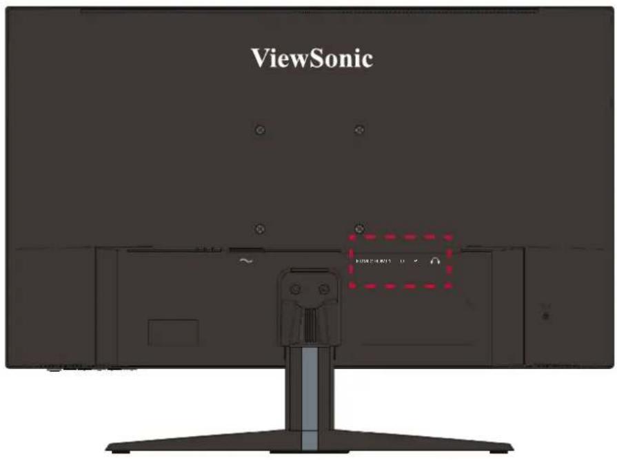VIEWSONIC VX Series VX27052KPMHD - Branchement de péripériques externes - 1