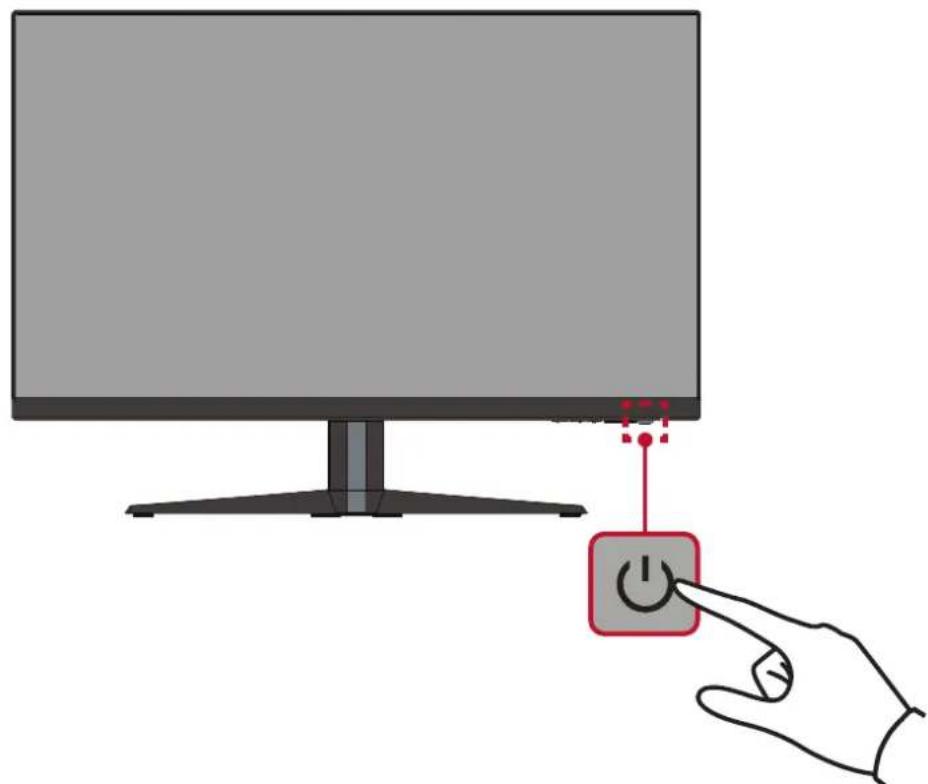 VIEWSONIC VX Series VX27052KPMHD - Allumer et éteindre l'appareil - 1