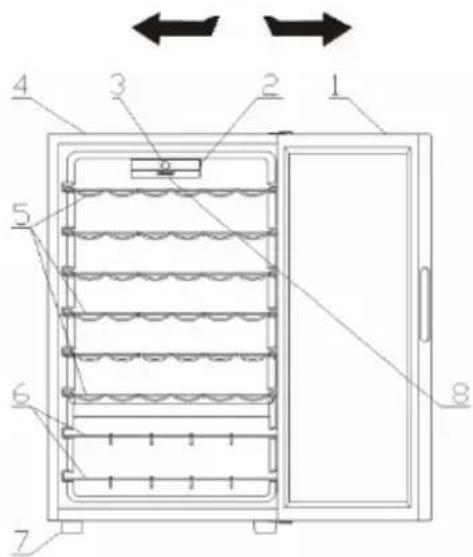 HOOVER HWC 200 EELWN - PORTE RÉVERSIBLE - 1