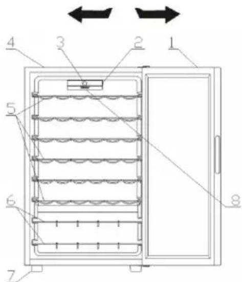 HOOVER HWINE 500 HWC 154 EELWN - PORTE RÉVERSIBLE - 1