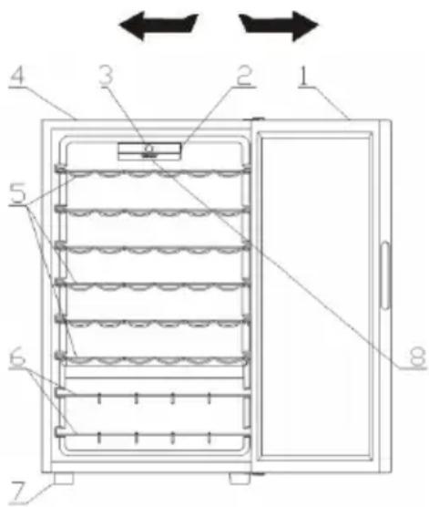 HOOVER HWINE 500 HWC 154 EELWN - PUERTA REVERSIBLE - 1