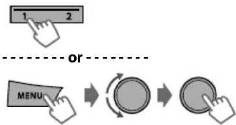 AT&T TL7612 - Selecting a preset station - 1