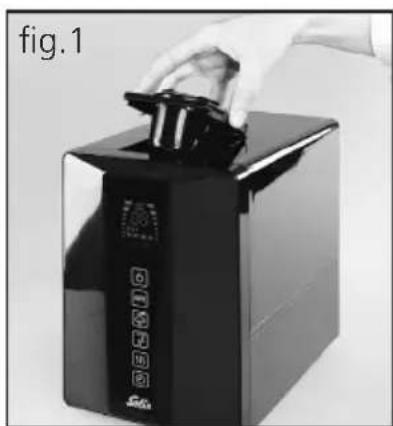 Solis Ultrasonic Hybrid 7214 - MoUnting deCalCiFYing CartridGe and Filling tHe tanK With Water - 1