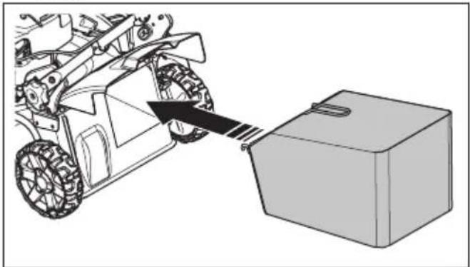 HUSQVARNA LB 256SP - Uzywanie produktu z pojemnikiem na trawe (LC 151, LC 151S) - 3