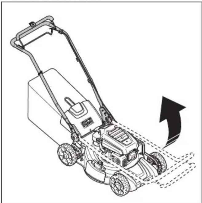 HUSQVARNA LB 256SP - Izstradajuma novietosana darbibas pozicijā - 1