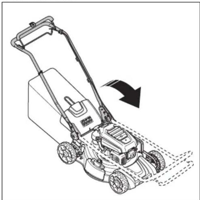 HUSQVARNA LB 256SP - Tuotteen asettaminen kuljetusasentoon - 2