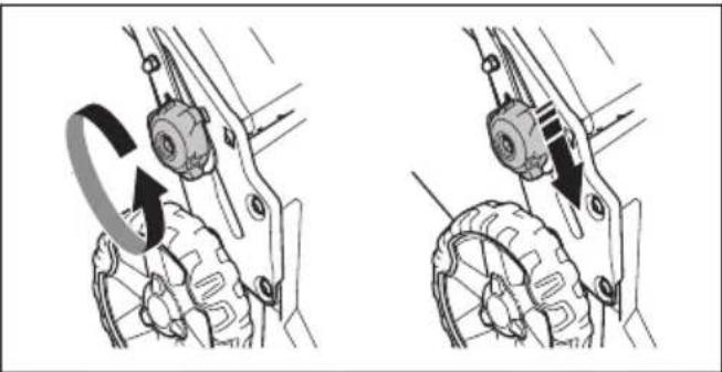 HUSQVARNA LB 256SP - 八NDルの調節方法 - 1