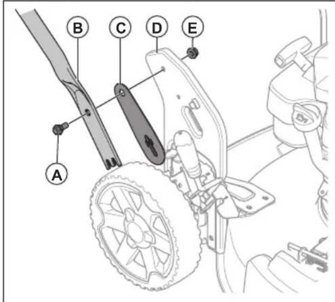 HUSQVARNA LB 256SP - Sastavljanje ručke - 1