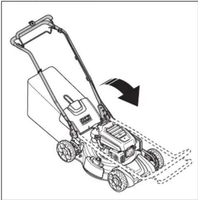 HUSQVARNA LB 256SP - Product in de transportstand zetten - 2