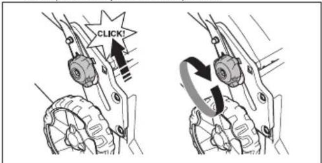 HUSQVARNA LB 256SP - Käepideme reguleerimine - 2