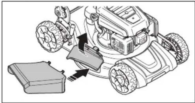 HUSQVARNA LB 256SP - Trecerea produsului in modul de descârcare laterala - 2