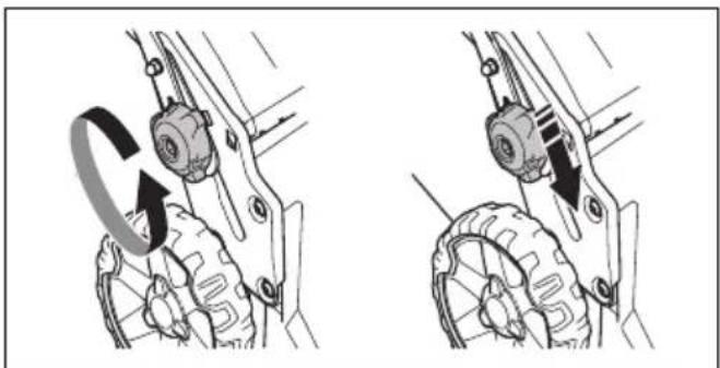 HUSQVARNA LB 256SP - Käepideme reguleerimine - 1