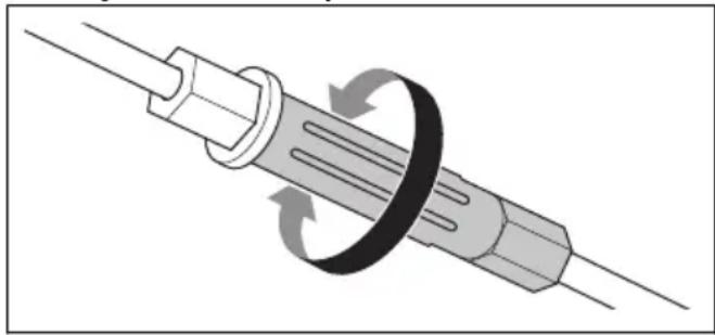 HUSQVARNA LB 256SP - Ajuste del cable del embrague (LC 151S, LB 251S, LB 256SP) - 1