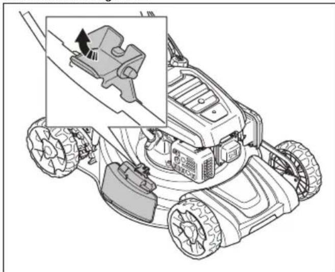 HUSQVARNA LB 256SP - To change the product to side discharge mode - 1