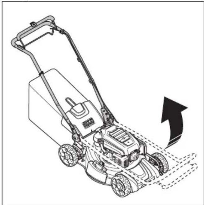HUSQVARNA LB 256SP - So bringen Sie das Gerät in die Betriebsposition - 1
