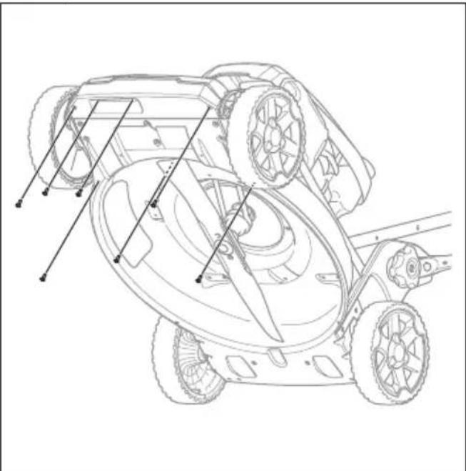 HUSQVARNA LB 256SP - Reinigen onder de transmissiekap (LB 251S) - 2