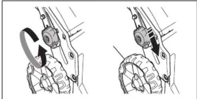 HUSQVARNA LB 256SP - Regulacja uchwytu - 1