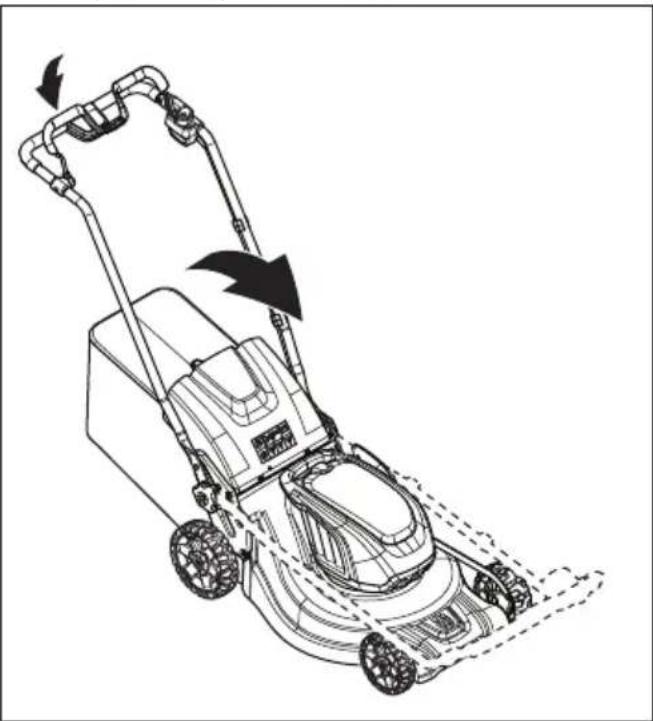 HUSQVARNA LC 353iV - Disposizione del prodotto in posizione di trasporto - 2