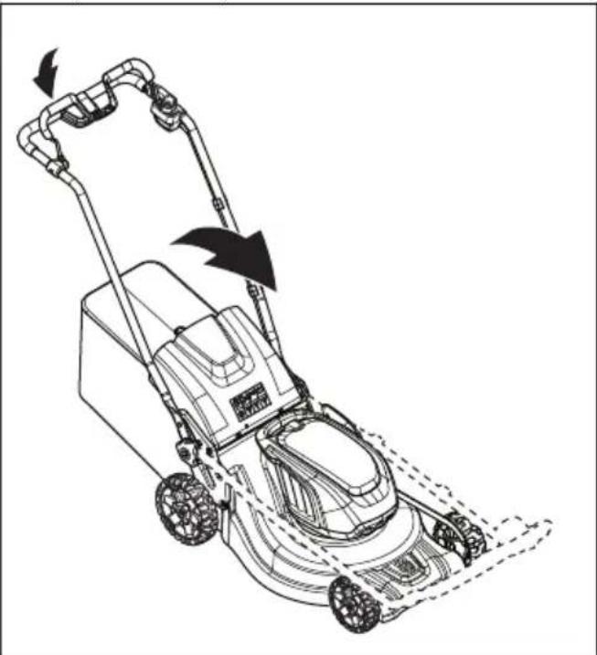 HUSQVARNA LC 353iV - Sklopite ručku unapred. - 1