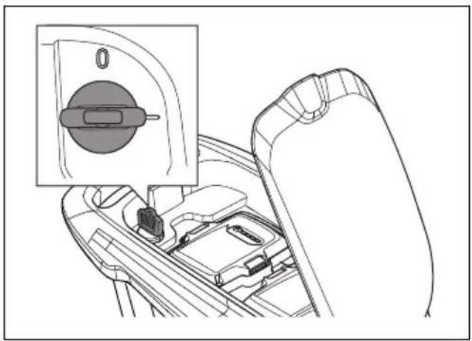 HUSQVARNA LC 353iV - Clé de sécurité - 1