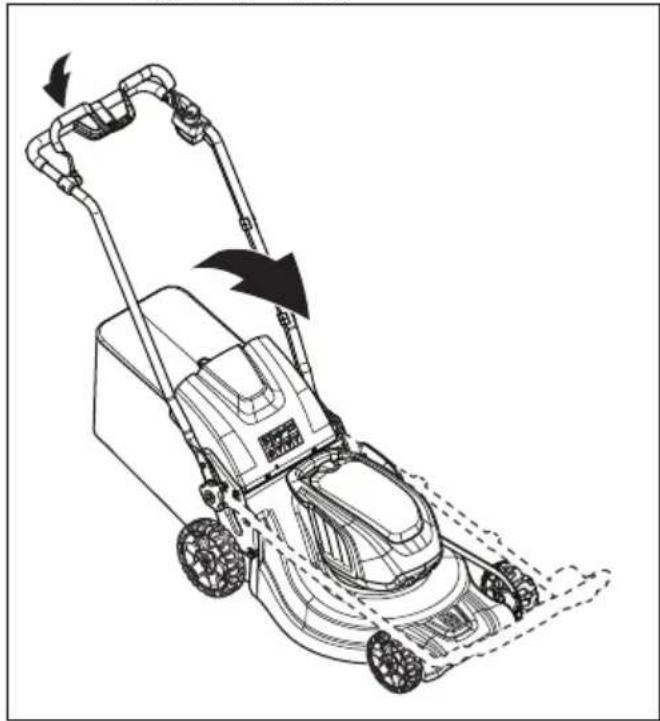 HUSQVARNA LC 353iV - Сложите рукоятку вперед. - 1